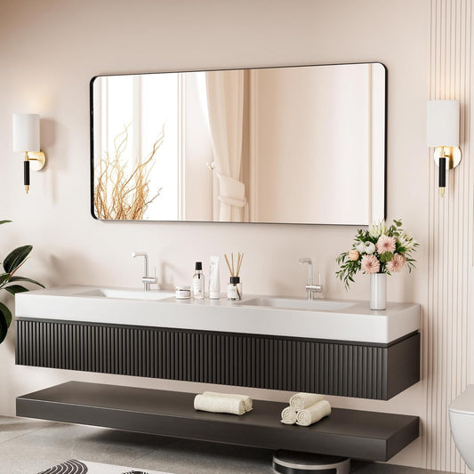 Wall Mirror-01:: Venusmiles Modern Wall Mirror: Elevate Your Space with Style and Functionality