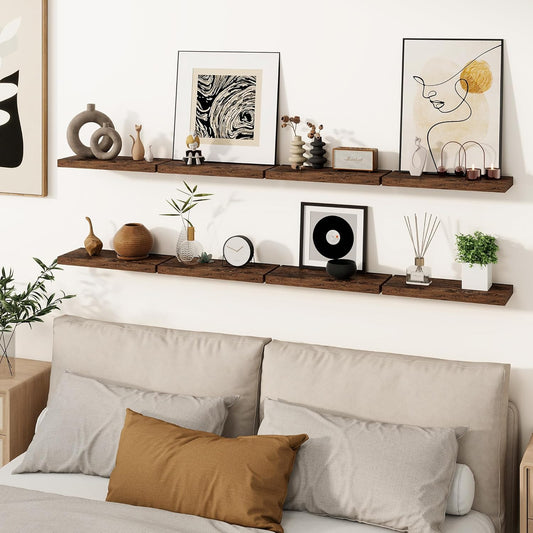 Floating Shelves-01: Venusmiles 9-Inch Deep Floating Shelves: A Perfect Blend of Style and Functionality