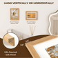 Venusmiles 10 Sizes Natural Oak Wood Picture Frame with Tempered Glass