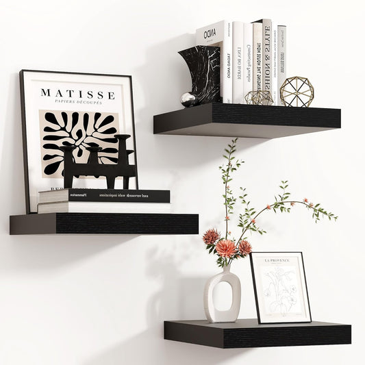 Venusmiles 9 Inch Deep Wall Display Floating Storage Shelves