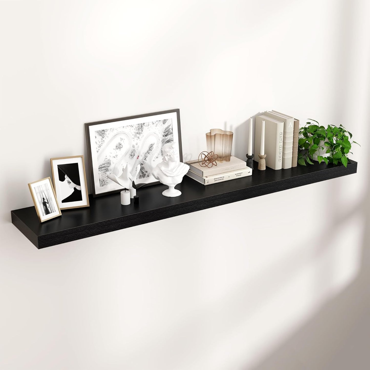 Venusmiles 9 Inch Deep Wall Display Floating Storage Shelves