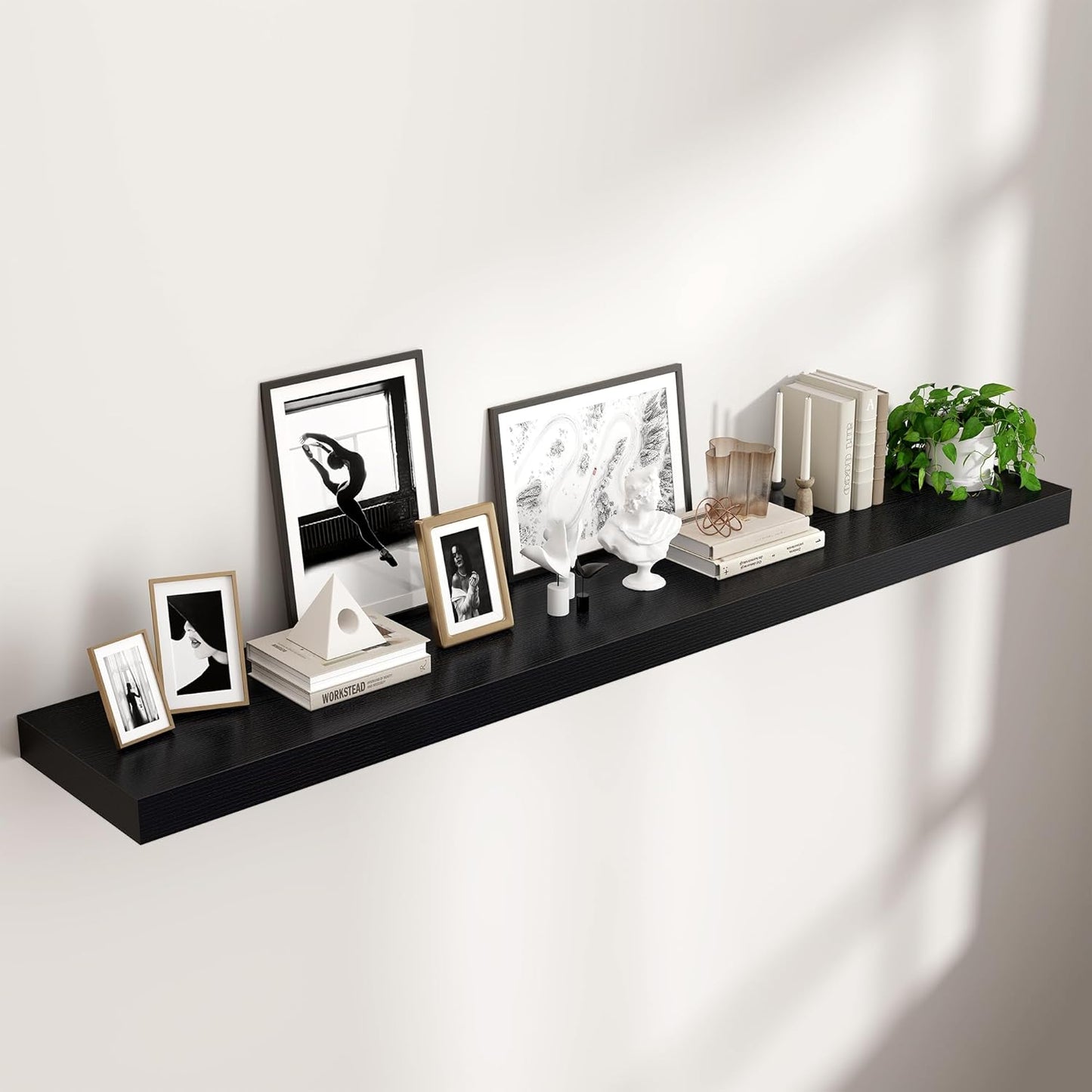 Venusmiles 9 Inch Deep Wall Display Floating Storage Shelves