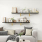 Venusmiles 16 Inch Wide Floating Wall Shelves with Brackets