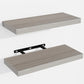 Venusmiles Wall Mounted Floating Shelves with Hidden Brackets