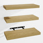 Venusmiles Wall Mounted Floating Shelves with Hidden Brackets