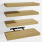 Venusmiles Wall Mounted Floating Shelves with Hidden Brackets