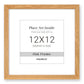 Venusmiles 10 Sizes Natural Oak Wood Picture Frame with Tempered Glass