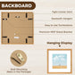 Venusmiles 10 Sizes Natural Oak Wood Picture Frame with Tempered Glass