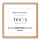 Venusmiles 10 Sizes Natural Oak Wood Picture Frame with Tempered Glass
