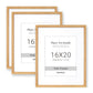 Venusmiles 10 Sizes Natural Oak Wood Picture Frame with Tempered Glass