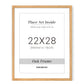 Venusmiles 10 Sizes Natural Oak Wood Picture Frame with Tempered Glass