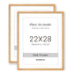 Venusmiles 10 Sizes Natural Oak Wood Picture Frame with Tempered Glass