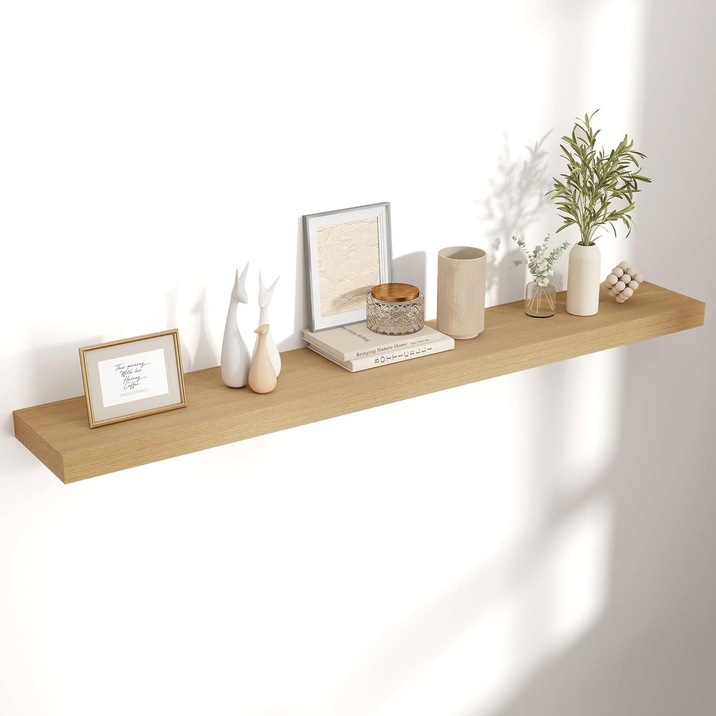 Venusmiles 9 Inch Deep Wall Display Floating Storage Shelves