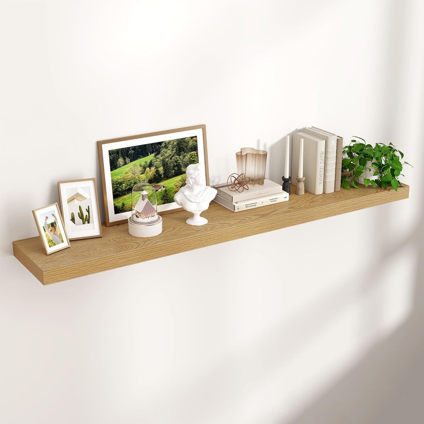 Venusmiles 9 Inch Deep Wall Display Floating Storage Shelves