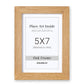 Venusmiles 10 Sizes Natural Oak Wood Picture Frame with Tempered Glass