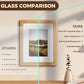 Venusmiles 10 Sizes Natural Oak Wood Picture Frame with Tempered Glass