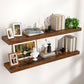 Venusmiles 9 Inch Deep Wall Display Floating Storage Shelves