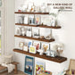 Venusmiles 9 Inch Deep Wall Display Floating Storage Shelves