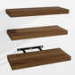 Venusmiles Wall Mounted Floating Shelves with Hidden Brackets