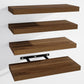 Venusmiles Wall Mounted Floating Shelves with Hidden Brackets