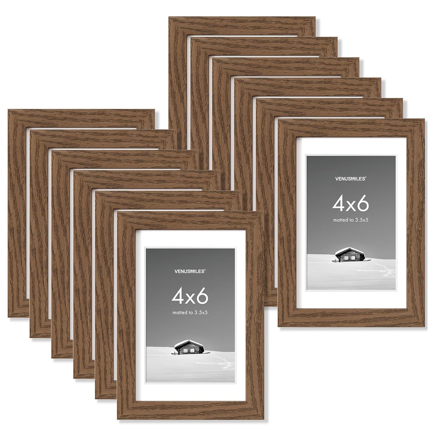 Venusmiles 12-Piece 11x14 inch Picture Frame Wall Hanging Photo Frame with High Definition Plexiglass