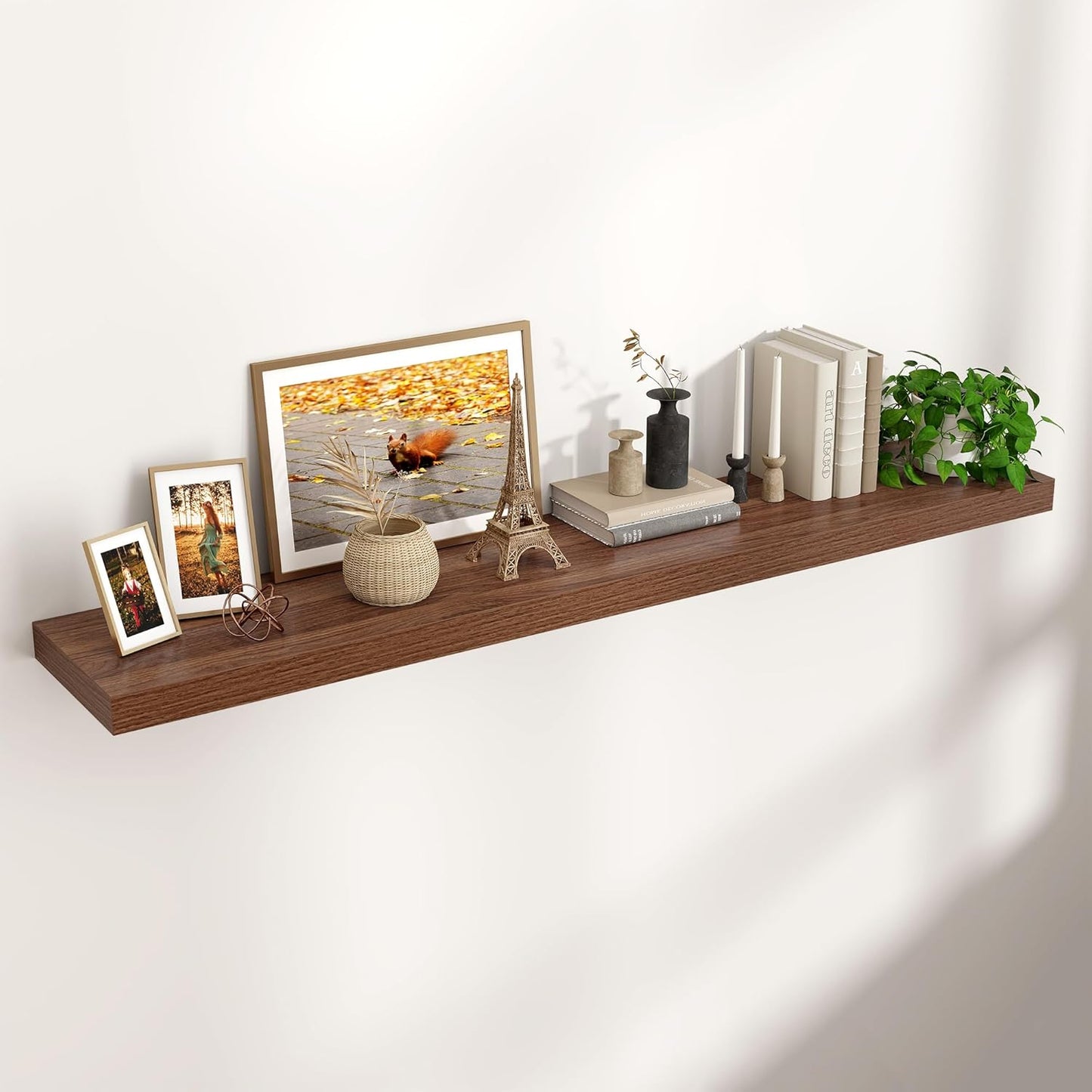 Venusmiles 9 Inch Deep Wall Display Floating Storage Shelves