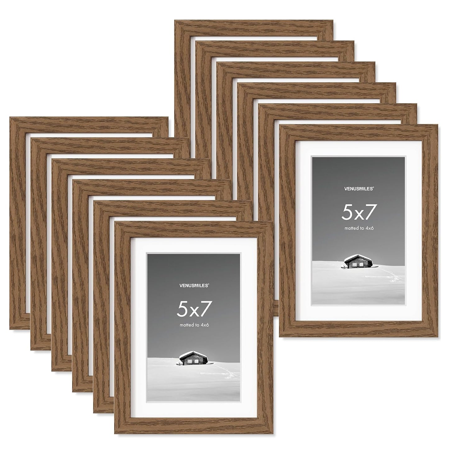 Venusmiles 12-Piece 11x14 inch Picture Frame Wall Hanging Photo Frame with High Definition Plexiglass
