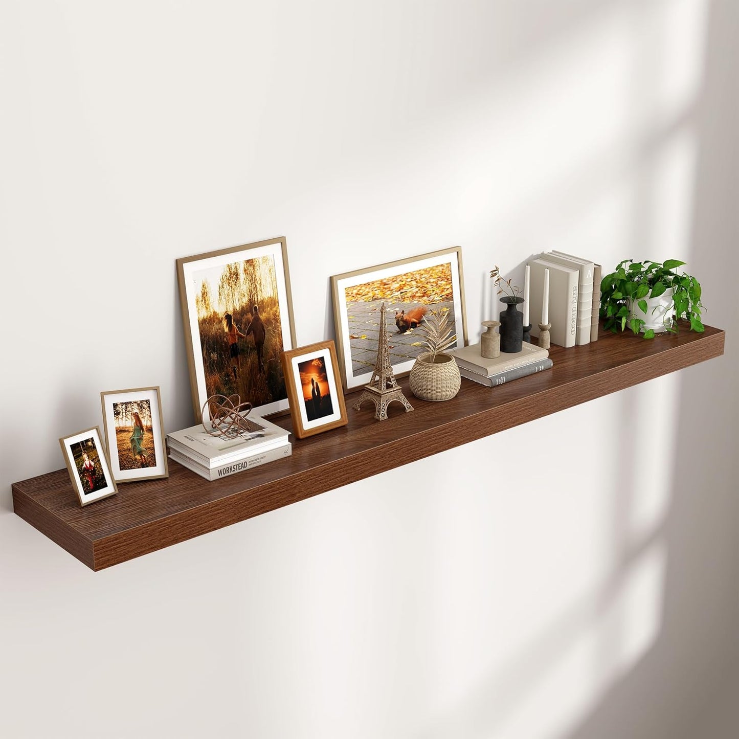 Venusmiles 9 Inch Deep Wall Display Floating Storage Shelves