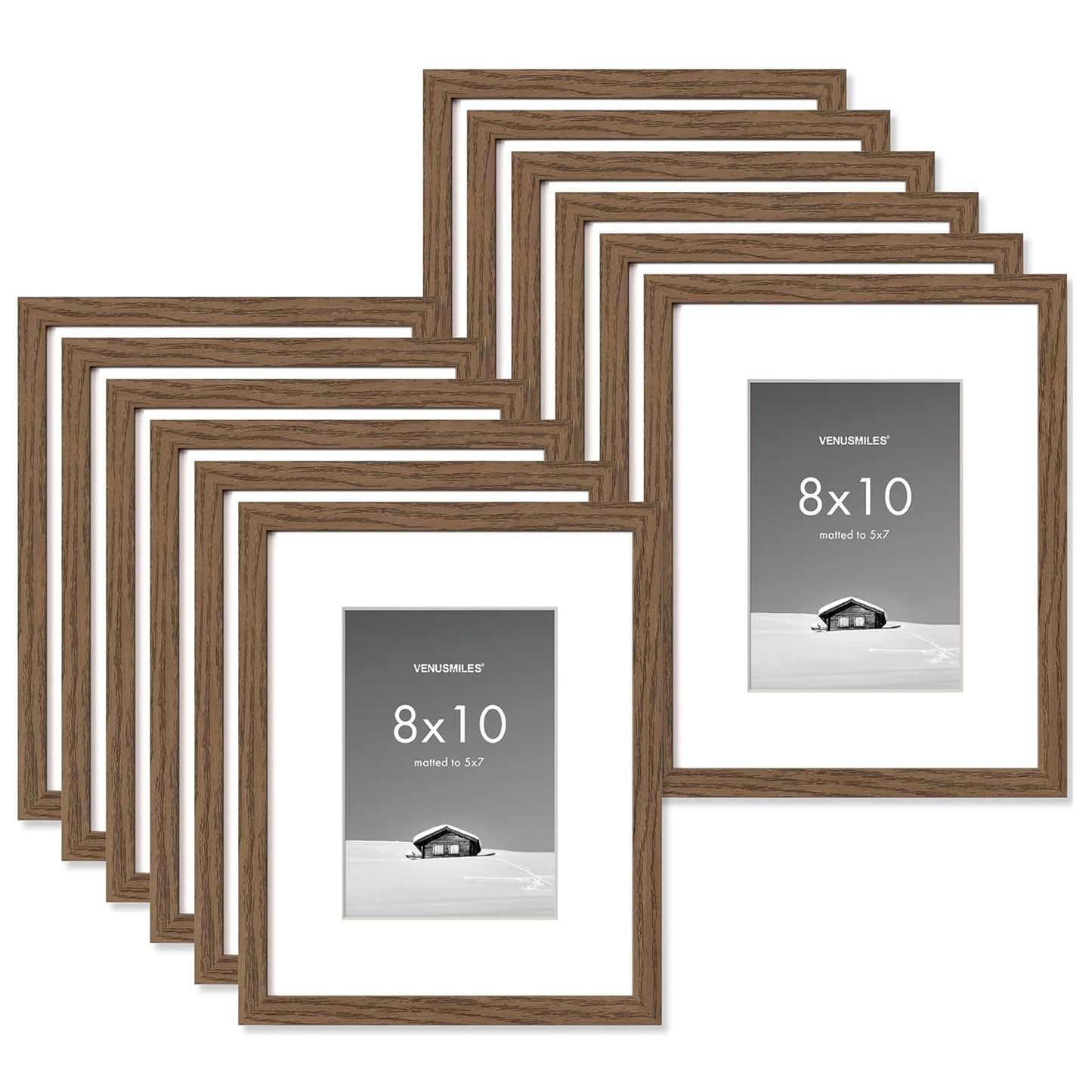 Venusmiles 12-Piece 11x14 inch Picture Frame Wall Hanging Photo Frame with High Definition Plexiglass