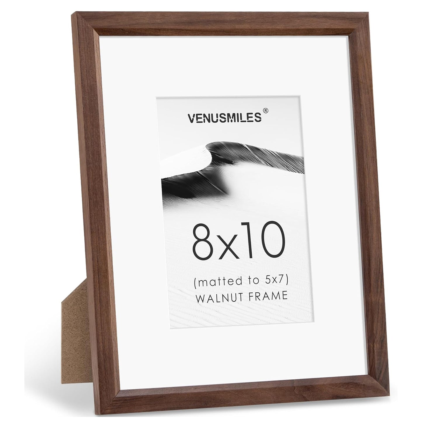 Venusmiles 12 Sizes Natural Solid Oak Photo Frames Wall Hanging Large Handcrafted Picture Frame with HD Plexiglass