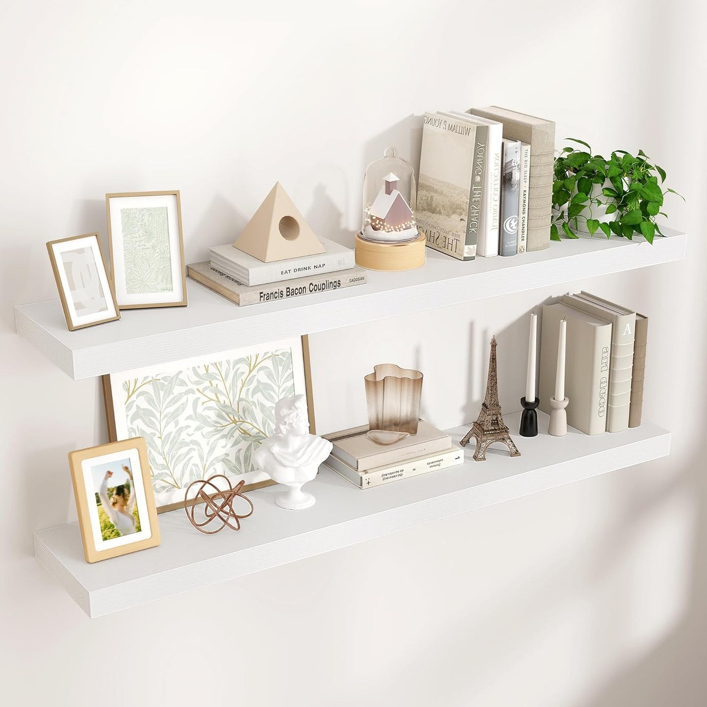 Venusmiles 9 Inch Deep Wall Display Floating Storage Shelves